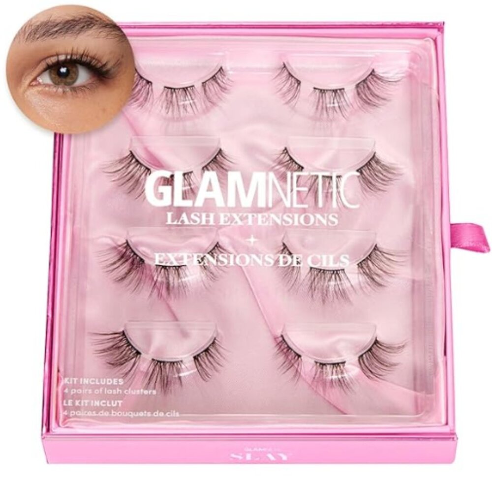 Never Used Glamnetic Lash Extensions | Slay | 4 Sets of Lash Clusters